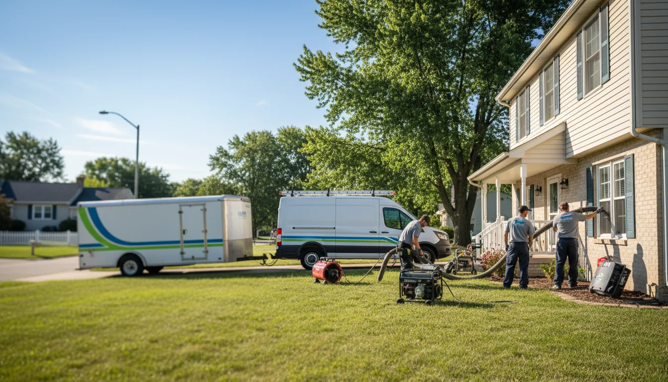 Flooded Basement Restoration And Cleanup With Repair in Woodford, WI near me